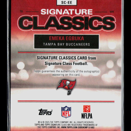 2025 Topps Signature Class Football Emeka Egbuka #SC-EE 30/50 RC Auto