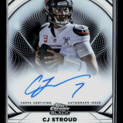 2025 Topps Chrome Black Football C.J. Stroud #IA-CS Ivory Autograph 11/50 Auto