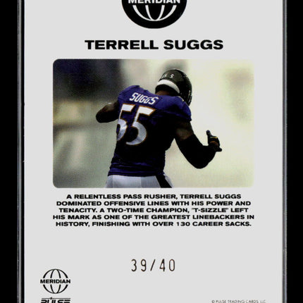 2025 Pulse Meridian Football Terrell Suggs #5 39/40