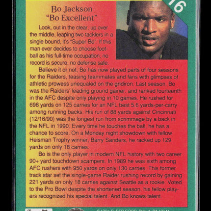 1991 Fleer Bo Jackson #416