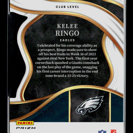 2023 Panini Select Football Kelee Ringo #245 Tie-Dye Prizm RC /25