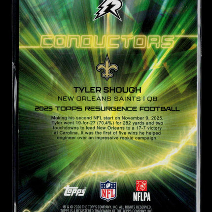 2025 Topps Resurgence Football Tyler Shough #C-9 RC