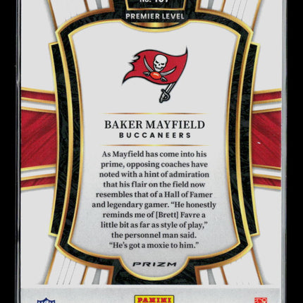 2026 Panini Select Baker Mayfield #137 Red Black Flash
