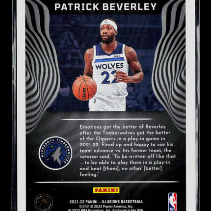 2022 Panini Illusions Patrick Beverley #117 Gold 6/25