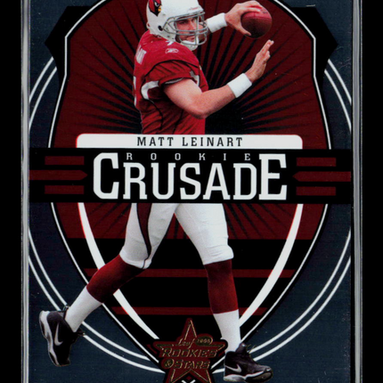 2006 Donruss Leaf Rookies & Stars Rookie Crusade Matt Leinart #RC-11 0531/1000