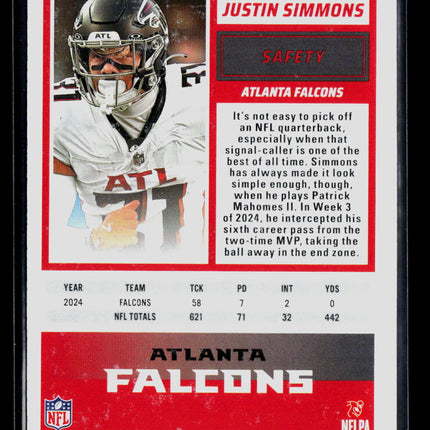 2025 Panini Score Justin Simmons #240 076/299