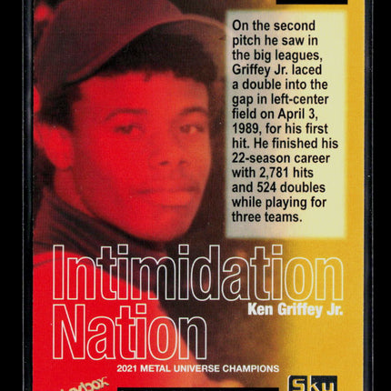 2021 SkyBox Metal Universe Champions Ken Griffey Jr. #IN-15