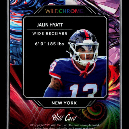 2023 Wild Card Wild Chrome Jalin Hyatt #WCL-PR Green 6/15