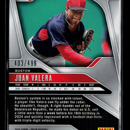 2025 Panini Prizm Baseball Juan Valera #215 403/499