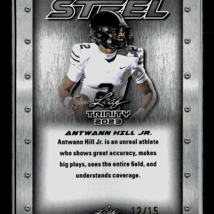 2023 Leaf Trinity Steel Antwann Hill Jr. #S-6 /15