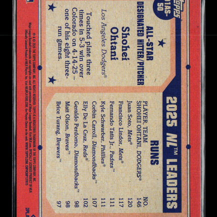 2026 Topps Shohei Ohtani #91AS-50