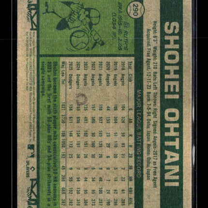 2026 Topps Heritage Shohei Ohtani #290