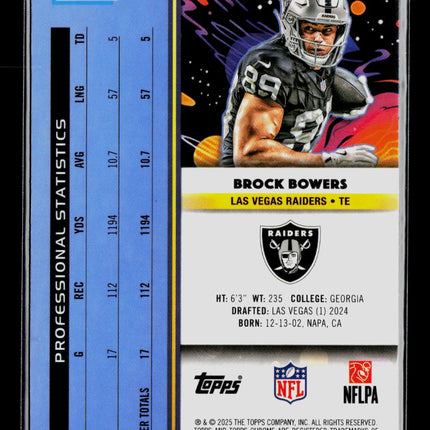2025 Topps Chrome Brock Bowers #51