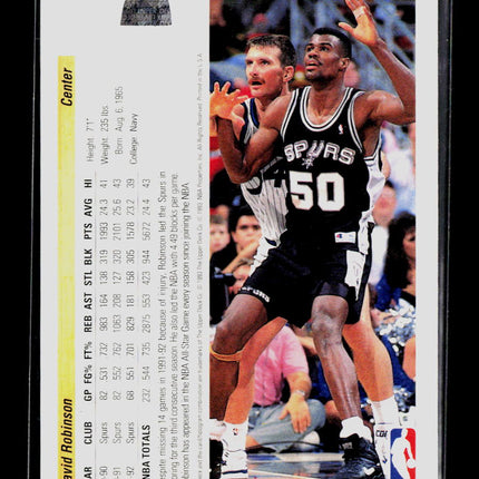 1991 Upper Deck McDonald's David Robinson #P37