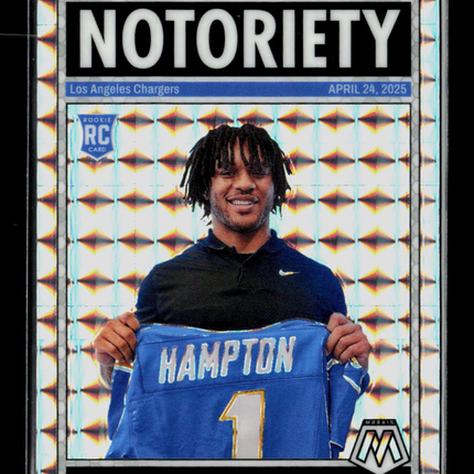 2025 Panini Mosaic Football Omarion Hampton #20 RC