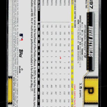 2026 Topps Series Two Bryan Reynolds #697