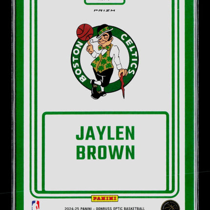 2025 Panini Donruss Optic Winner Stays Jaylen Brown #7