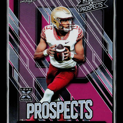 2024 Leaf Heroes & Prospects Jordan Travis #151 Pink RC 2/5