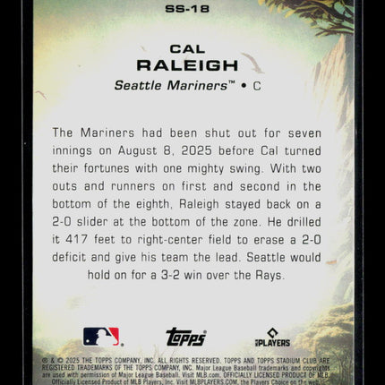 2025 Topps Stadium Club Cal Raleigh #SS-18