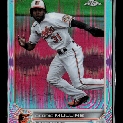 2022 Topps Chrome Cosmic Cedric Mullins #120 Aqua Equinox /199