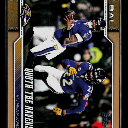 2026 Topps Lamar Jackson Derrick Henry #300 Gold 1044/2026