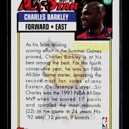 1992 Topps Gold Charles Barkley #107
