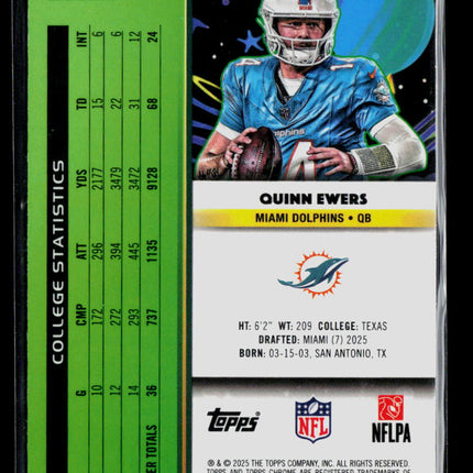 2025 Topps Chrome Quinn Ewers #163 RC