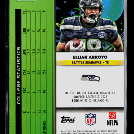 2025 Topps Chrome Elijah Arroyo #190 RC