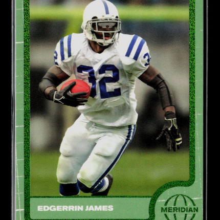 2025 Meridian Football Edgerrin James #10 Green 07/15