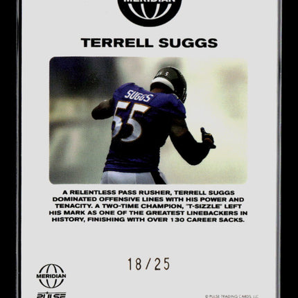 2025 Pulse Meridian Football Terrell Suggs #5 18/25