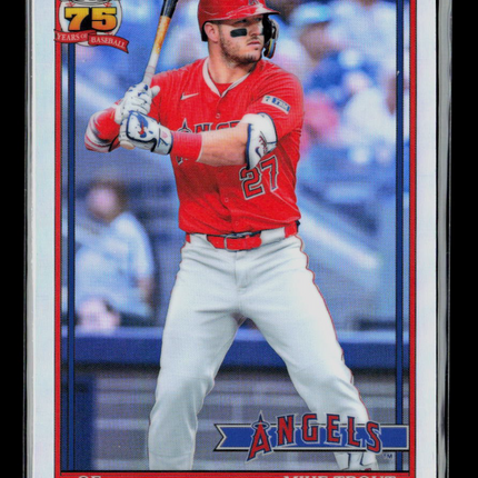 2026 Topps Chrome 1991 Topps Baseball Mike Trout #91CB-6