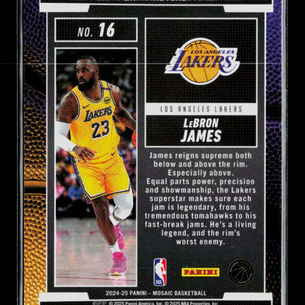 2025 Panini Mosaic LeBron James #16