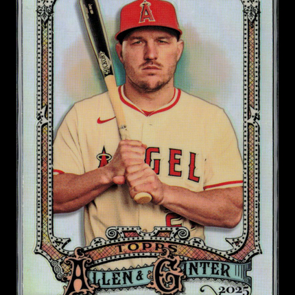 2025 Topps Allen & Ginter Chrome Mike Trout #100 Refractor