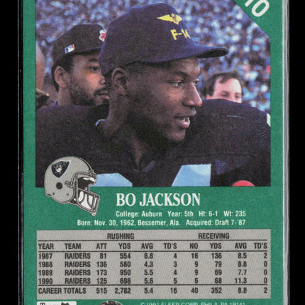1991 Fleer Bo Jackson #110