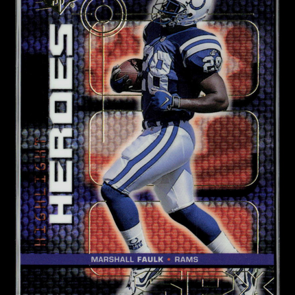 1999 Upper Deck SPx Marshall Faulk #H7