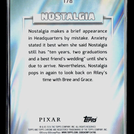 2026 Topps Chrome Pixar 098/399 #178 Nostalgia Pink
