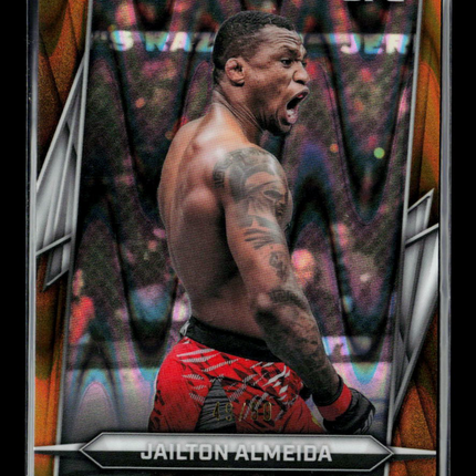 2026 Topps Chrome UFC Jailton Almeida #132 Gold Wave Refractor /50