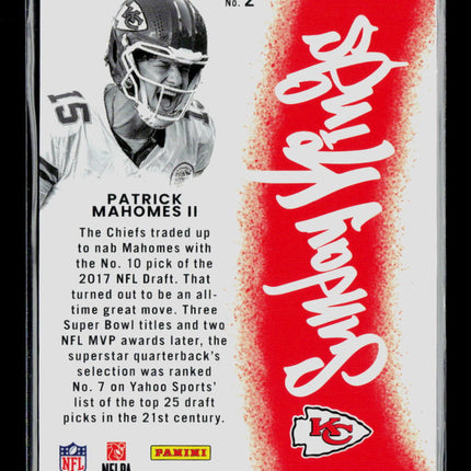 2025 Panini Donruss Optic Football Patrick Mahomes II #2 Sunday Kings