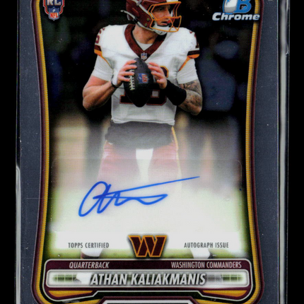 2026 Bowman Football Athan Kaliakmanis #BCRA-AKA Auto