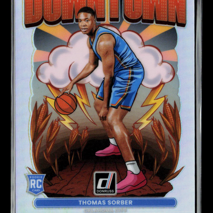 2025 Panini Donruss Basketball Downtown Thomas Sorber #14 RC