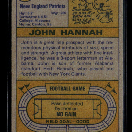 1974 Topps John Hannah #383