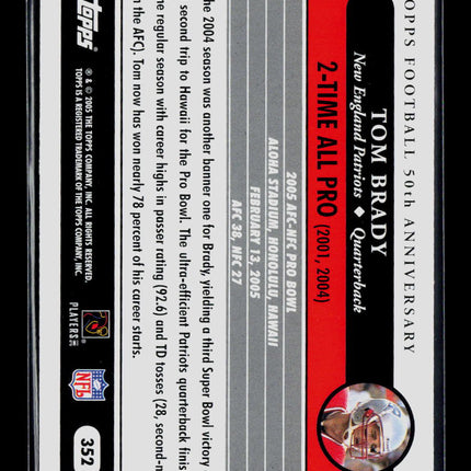 2005 Topps Tom Brady #352