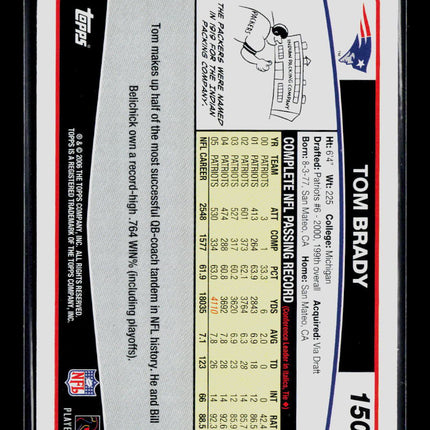 2006 Topps Tom Brady #150