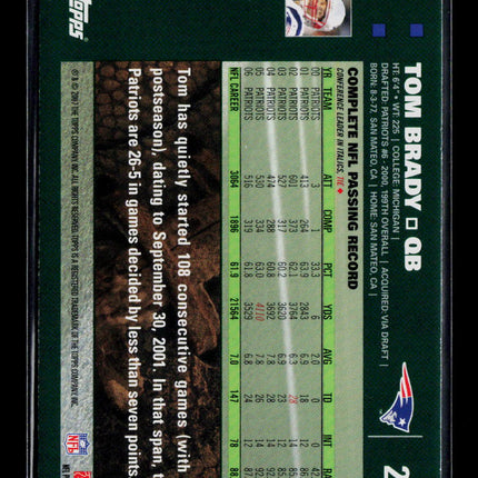 2007 Topps Tom Brady #28