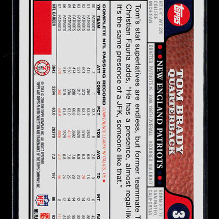 2008 Topps Tom Brady #3