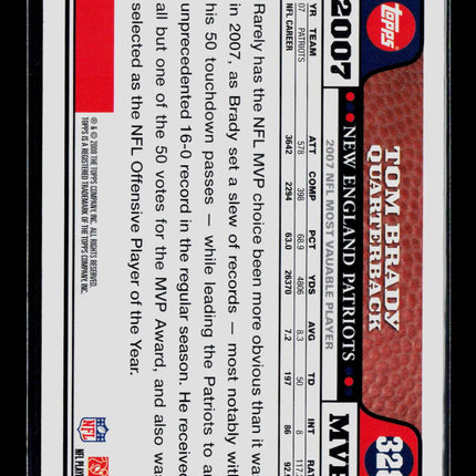 2008 Topps Tom Brady #328