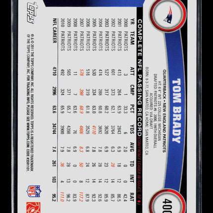 2011 Topps Tom Brady #400