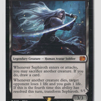 MTGv Sephiroth, Fabled SOLDIER Universes Beyond: FINAL FANTASY M • 115 Normal