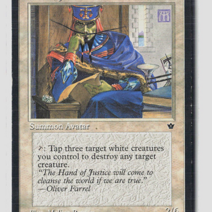 Magic: The Gathering Fallen Empires Hand of Justice