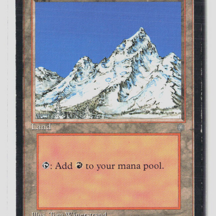 Magic: The Gathering Ice Age Snow-Covered Mountain